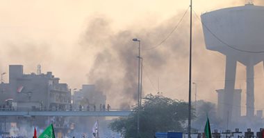 الشرطة العراقية: اشتباكات بالأسلحة بين محتجين وقوات الأمن فى الناصرية بالعراق 