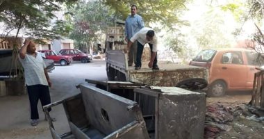 صور.. حملات إزلة لأبنية مخالفة وإشغالات شرق مدينة نصر