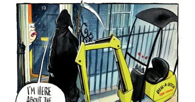 شبح "تأجيل بريكست" يطارد بوريس جونسون فى كاريكاتير "صنداى تايمز"  