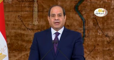 الرئيس السيسى: الشعب المصرى قادر على مواصلة الانتصارات والحفاظ على وطنه.. فيديو