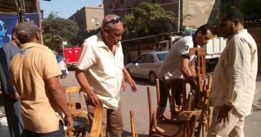 حملات لرفع الإشغالات بشوارع بولاق الدكرور بالجيزة