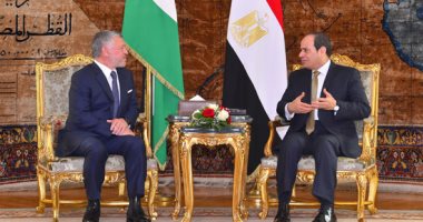 الرئيس السيسي يبحث مع ملك الأردن تبادل وجهات النظر تجاه القضايا الإقليمية