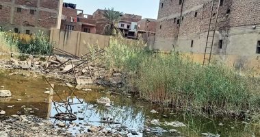 مركز شباب ميت شماس بقرية  المنوات يغرق فى مياه الصرف الصحى