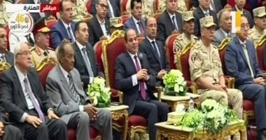 السيسى يكرم الفريق عبدرب النبى حافظ رئيس أركان حرب القوات المسلحة الأسبق