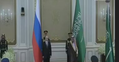 العاهل السعودى الملك سلمان يستقبل الرئيس الروسى بوتين بقصر اليمامة