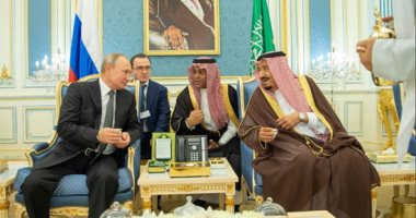 استقبال حافل و قمة سعودية روسية بالديوان الملكى فى الرياض