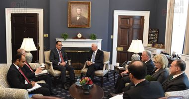 مصطفى مدبولى يلتقى نائب الرئيس الأمريكى ومديرة صندوق النقد بواشنطن