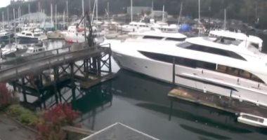 فيديو.. يخت فاخر يصطدم بعدد من القوارب يتسبب فى أضرار بقيمة مئة ألف دولار