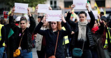 مظاهرة نسائية فى باريس بسبب انتشار العنف ضد المرأة