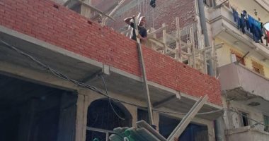 التصدى لـ 4 حالات بناء مخالف والتحفظ على مواد البناء بالإسكندرية