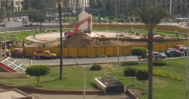 فيديو.. انطلاق عمليات تطوير ميدان التحرير لنقل مسلة أثرية للميدان