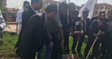 فيديو وصور.. انطلاق مبادرة "هنجملها" بحرم جامعة العريش لزراعة الأشجار
