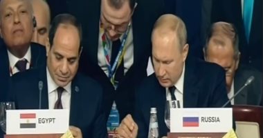 بوتين: الرئيس السيسى لعب دورا هاما فى التحضير للقمة الأفريقية - الروسية
