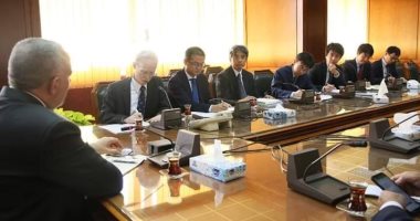 وزير الرى يستقبل السفير اليابانى فى القاهرة لبحث التعاون المشترك