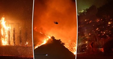 مصرع شخص ومغادرة الآلاف لمنازلهم بسبب حرائق فى كاليفورنيا 