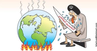 كاريكاتير الصحف السعودية.. الجماعات المتطرفة تقسم العالم بسكين الطائفية