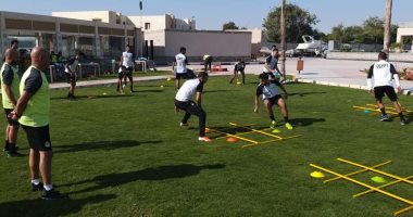 صور.. تدريبات بدنية شاقة فى مران المنتخب الأولمبى استعدادًا لأمم أفريقيا
