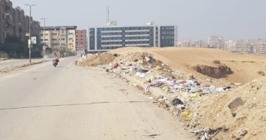شكوى من تراكم القمامة بجانب طريق بشارع السوق بالحى الثامن مدنية نصر