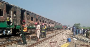 باكستان: إيقاف 6 مسئولين عن العمل على خلفية حريق قطار الشهر الماضى