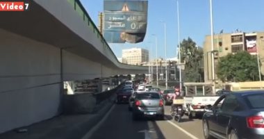 إغلاق مطلع كوبرى أكتوبر بمدينة نصر بسبب التكدس المرورى