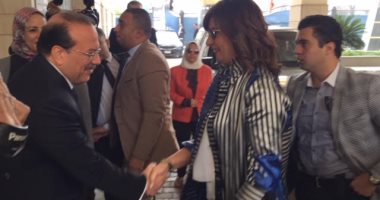 صور.. وزيرة الهجرة تصل جامعة طنطا لإطلاق "مبادرة جامعتك لها حق عليك"