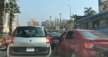 فيديو.. شلل مرورى بشارع الهرم حتى ميدان الجيزة بسبب أعمال المترو