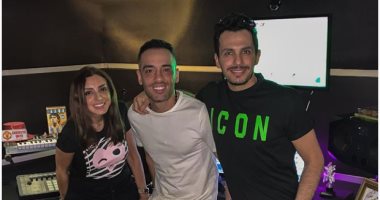 أنغام وزوجها الموزع أحمد إبراهيم يتعاونان مع رامي جمال فى أغنية جديدة