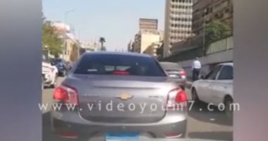 فيديو.. زحام مرورى بمنطقة الإسعاف وشارع رمسيس