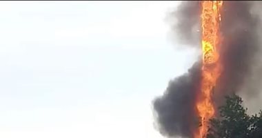 اندلاع حريق فى محل للهواتف المحمولة بمحافظة بنى سويف