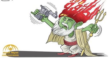 كاريكاتير سعودى..الطائفية "شيطان" سوف يقتل نفسه 