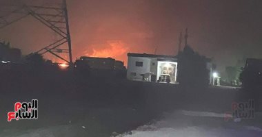 إصابة 15 مواطنا فى حريق خط البترول بايتاى البارود بالبحيرة