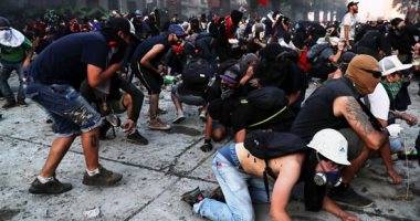 استمرار المواجهات بين المتظاهرين والشرطة فى تشيلى