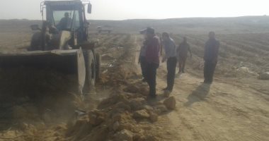 حملة مكبرة لإزالة التعديات على أراضى أملاك الدولة بقرية الناصرية بالفيوم