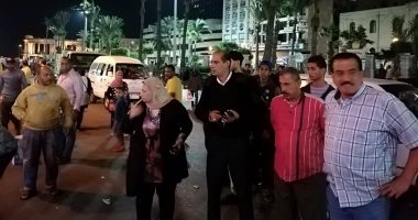 حمله مسائية لإزالة الإشغالات بحى جمرك الإسكندرية 