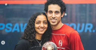 معلومة رياضية.. رنيم وطارق أول زوجين فى موسوعة جينيس بعد التتويج ببطولة العالم