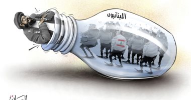 كاريكاتير الصحف الإماراتية.. نصر الله يقف فى طريق حرية اللبنانيين