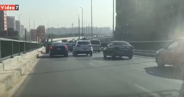 فيديو.. انسياب مرورى أعلى محور صفط اللبن اتجاه جامعة القاهرة