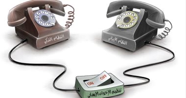 كاريكاتير صحف الإمارات.. الإخوان همزة الوصل بين النظام الإيرانى والتركى