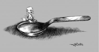 كاريكاتير صحيفة سورية.. الفقر والجوع أزمة يعانى منها بعض السوريين
