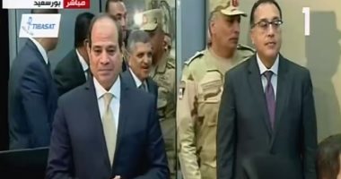 الرئيس السيسي يتفقد أنفاق 3 يوليو وغرفة التحكم الرئيسية جنوب بورسعيد 