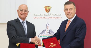 صور.. جامعة عين شمس توقع بروتوكول تعاون مشترك مع جامعة الخليج للعلوم الطبية