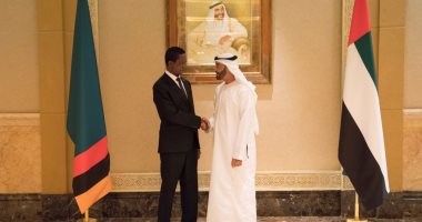الشيخ محمد بن زايد يستقبل الرئيس الزامبى فى الإمارات