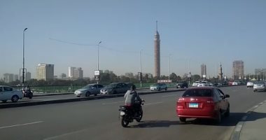 فيديو.. انتظام مرورى أعلى كوبرى أكتوبر من التحرير حتى المهندسين