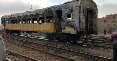 السكة الحديد: إخماد حريق محدود نشب بعربة خالية من الركاب بحوش محطة كفر الزيات