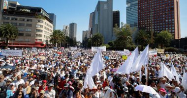 صور.. احتجاجات حاشدة فى المكسيك لإدانة جرائم القتل وتفشى حرب العصابات