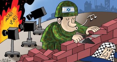 كاريكاتير صحيفة إماراتية.. بناء المستوطنات واستمرار جرائم قوات الاحتلال 