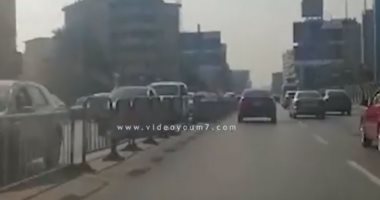 فيديو.. كثافات مرورية شديدة على كوبرى أكتوبر فى اتجاه مدينة نصر