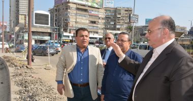 محافظ القاهرة يتفقد أعمال تطوير ميدان روكسى