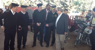 مدير أمن الغربية يتفقد مركز شرطة وقسم مرور السنطة
