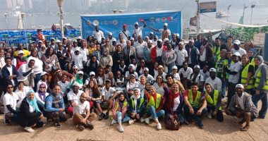 200 متطوع يمثلون 54 دولة بالاتحاد الأفريقى يشاركون فى حملة لتنظيف النيل